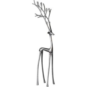 imageCreative CoOp Tall Cast Aluminum Reindeer gunmetal finish285 H