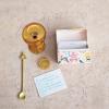 imageCreative CoOp 512quotL x 4quot W x 212quotH Handmade Recycled Paper Recipe Box w 36 Recipe Cards Eat Drink ampamp Be Merry Multi Color Set of 37