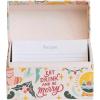 imageCreative CoOp 512quotL x 4quot W x 212quotH Handmade Recycled Paper Recipe Box w 36 Recipe Cards Eat Drink ampamp Be Merry Multi Color Set of 37
