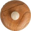 imageCreative CoOp Green Stoneware Canister with Botanical Design and Acacia Wood Lid SmallCanister