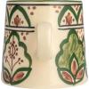 imageCreative CoOp Green Stoneware Canister with Botanical Design and Acacia Wood Lid SmallMug