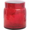 image5quot Round x 534quotH Glass Jar Red