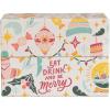 imageCreative CoOp 512quotL x 4quot W x 212quotH Handmade Recycled Paper Recipe Box w 36 Recipe Cards Eat Drink ampamp Be Merry Multi Color Set of 37