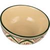 imageCreative CoOp Green Stoneware Canister with Botanical Design and Acacia Wood Lid SmallBowl