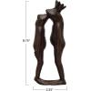 imageCreative CoOp Decorative Cast Iron Kissing Frog Prince Figurine Black Dcor Brown