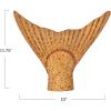 imageCreative CoOp Distressed Metal Salmon Tail Accent Decor Gold