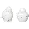 imageCreative CoOp Stoneware Bird Accent Decor with Dots White Set of 2