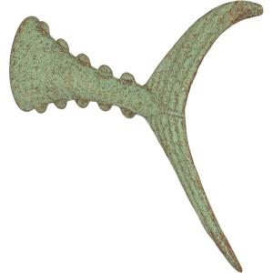 imageCreative CoOp Distressed Metal Tuna Tail Accent Decor Aqua