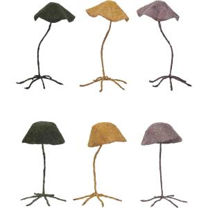 imageCreative CoOp Paper and Metal Mushroom Accent Decor Multicolor Set of 6
