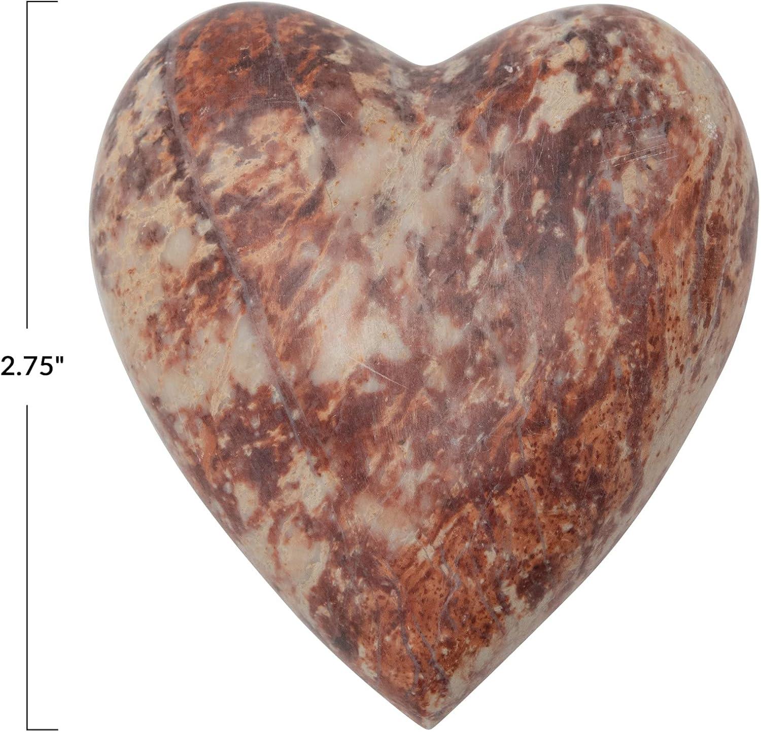 imageCreative CoOp Decorative Boho Soapstone Heart Accent Dcor Multicolored