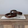 imageCreative CoOp 22 Inches Oversized Acacia Wood Chain Decor with 3 Links Walnut Finish