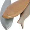 imageCreative CoOp Decorative Embossed Stoneware Fish Set of 3 Colors Dcor Multi
