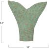 imageCreative CoOp Distressed Metal Trout Tail Accent Decor Aqua