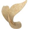 imageCreative CoOp Distressed Metal Whale Tail Wall Decor Cream