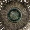 imageCreative CoOp Large Whitewashed Woven Water Hyacinth Lantern with Glass Insert ampamp HandleLarge