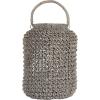 imageCreative CoOp Large Whitewashed Woven Water Hyacinth Lantern with Glass Insert ampamp HandleMedium