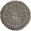 imageCreative CoOp Large Whitewashed Woven Water Hyacinth Lantern with Glass Insert ampamp HandleMedium