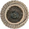 imageCreative CoOp Large Whitewashed Woven Water Hyacinth Lantern with Glass Insert ampamp HandleSmall