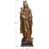 imageCreative CoOp Magnesia Vintage Reproduction Virgin Mary and Child Statue Brown