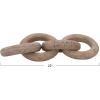 imageCreative CoOp Mango Wood Carved Chain 4 Rings