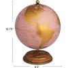imageCreative CoOp Metal and Plastic Globe on Mango Wood Stand Pink Gold and Natural