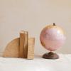 imageCreative CoOp Metal and Plastic Globe on Mango Wood Stand Pink Gold and Natural