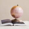 imageCreative CoOp Metal and Plastic Globe on Mango Wood Stand Pink Gold and Natural
