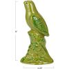 imageCreative CoOp Reclaimed Glass Bird Accent Decor Green