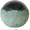 imageCreative CoOp Round Textured TerraCotta Ball Grey and Teal