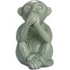 imageCreative CoOp Stoneware Monkey Accent Decor Green Set of 3