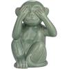 imageCreative CoOp Stoneware Monkey Accent Decor Green Set of 3