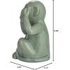 imageCreative CoOp Stoneware Monkey Accent Decor Green Set of 3