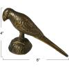 imageDecorative Embossed Aluminum Bird Antique Gold Finish