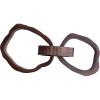 imageCreative CoOp 22 Inches Oversized Acacia Wood Chain Decor with 3 Links Walnut Finish