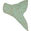 imageCreative CoOp Distressed Metal Trout Tail Accent Decor Aqua