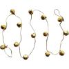 imageCreative CoOp Handmade Metal Bell Garland on Jute Rope Gold Finish