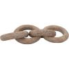 imageCreative CoOp Mango Wood Carved Chain 4 Rings