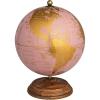 imageCreative CoOp Metal and Plastic Globe on Mango Wood Stand Pink Gold and Natural