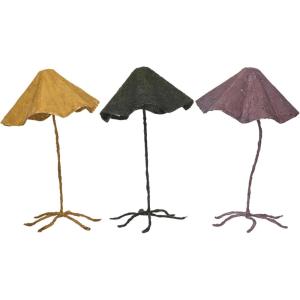 imageCreative CoOp Paper and Metal Mushroom Accent Decor Multicolor Set of 3