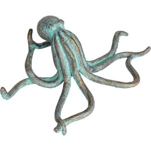 imageCreative CoOp Resin Octopus Accent Decor with Verdigris Finish Teal