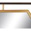 imageCreative CoOp Hexagon 2Tone Metal Framed Wall Mirror Black and Gold