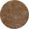 imageCreative CoOp Modern Metal Round Coffee Table with Marble Top Black and Tan