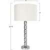 imageCreative CoOp Faceted Metal Floor Lamp with Stacked Column DesignAged Pewter