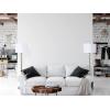 imageCreative CoOp Faceted Metal Floor Lamp with Stacked Column DesignBrushed Nickel