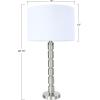 imageCreative CoOp Faceted Metal Floor Lamp with Stacked Column DesignBrushed Nickel