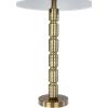 imageCreative CoOp Faceted Metal Floor Lamp with Stacked Column DesignMatte Gold Bronze