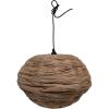imageCreative CoOp DF5110 Round Collapsible Banana Fiber Modern Living ROMDining Room Hanging Lamp Pendant Natural
