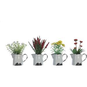 imageCreative CoOp Faux Flowers in Ceramic Pitcher Set of 4 Styles