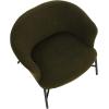 imageCreative CoOp Bowery Boucle Upholstered Armchair Green Accent Chair Dark Olive