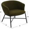 imageCreative CoOp Bowery Boucle Upholstered Armchair Green Accent Chair Dark Olive